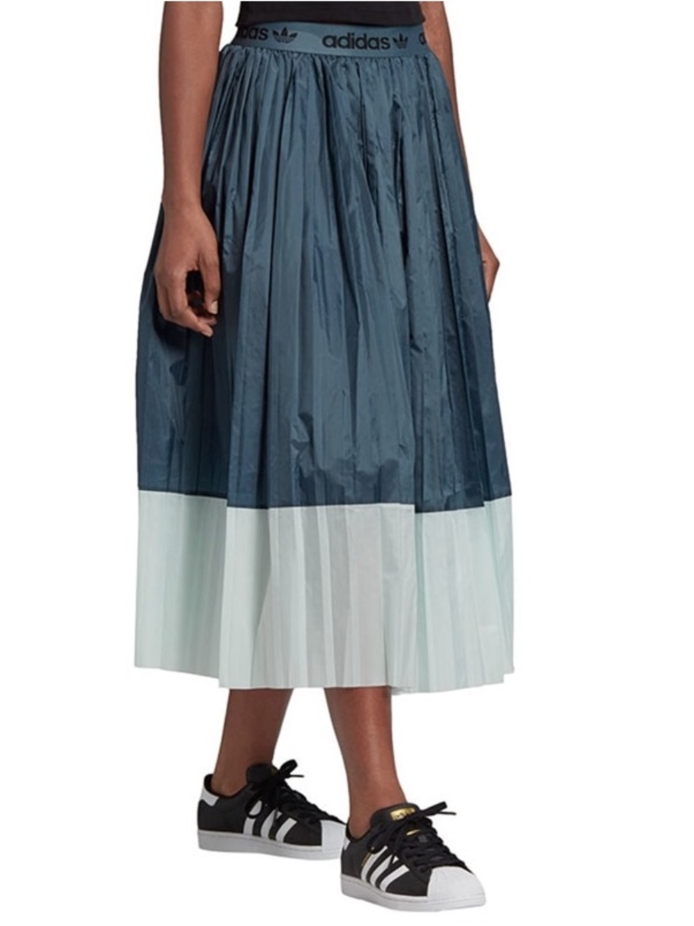 Adidas Pull On Pleated Midi Tutu Skirt